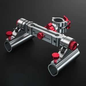 Hanson8 Aluminum Alloy Fishing Rod Pole Stand Bracket Support Holder Adjustable Clamp Fishing Tackle Tool Fish Chair X2Z8B