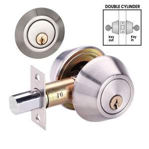 Heavy Type Stainless Steel Golden 5831 Dragon Door Knob Lock With 3 Keys (Round Handle)