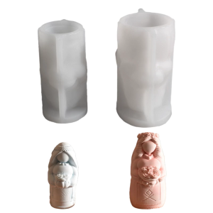 Silicone Mold for Creating 3D Bride Holding Flower Handmade Wedding Decoration Mould Handmade Tool