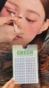 Mi Giả Cụm Sợi Tia FL07 Mi Đa Tầng GREEN Thuỷ Mi