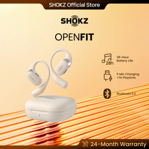 【New】SHOKZ T910 OpenFit - Open-Ear  Sports Earbuds with Earhooks True Wireless Bluetooth Headphones Sweat Resistant Compatible with iPhone & Android - Fast Charging 28H Playtime