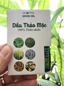 DẦU THẢO MỘC AROMA BẠC HÀ QUẾ NÓNG  XOA BÓP 9ml