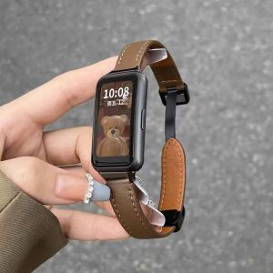 Leather Magnetic Buckle Strap For Huawei Band 10 Smart watch Band for huawei band 10 Bracelet