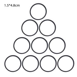 Pack of 10 Cassette Tape Machine Belt Assorted Common Belt for Recorder Repeater DVD Drive Rubber Belt 1.5mm