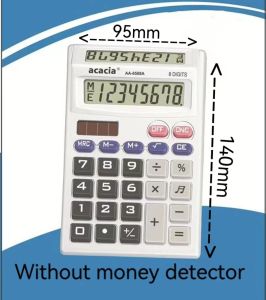 kk-8101# 12-digit calculator dual display with currency detector (Only use one battery)