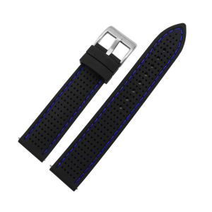Aotelayer Dây Đeo Đồng Hồ Silicon Thể Thao Tháo Nhanh Chiều Rộng 18 20 22 24Mm Chống Nước Và Thoáng Khí Cho Gear S2 S3 Cho Đồng Hồ Đeo Tay GT 3/2/2e/Pro/Đồng Hồ Thông Minh Dây Đeo Đồng Hồ Phẳng Thông Dụng