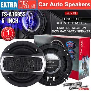 ORI Pcinener Isi 2 PCS Speaker Pintu Mobil rumahan salon 6 Inch 4-Way Coaxial 350 Watt TS-A1695S