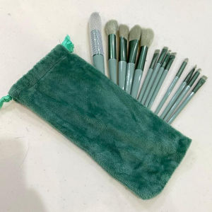 Makeup Brush Set 13 Pcs + Pouch Kuas Makeup Kantong Serut [5 Warna]