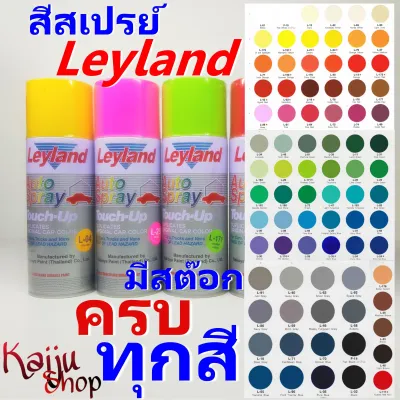 สีสเปรย์ เลย์แลนด์ Leyland Spray ดำเงา ดำด้าน ขาวเงา ขาวด้าน และสีต่างๆ ครบทุกเฉดสี (1 กป.)