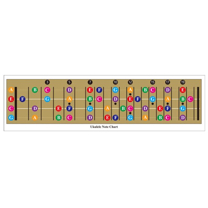 Ukulele Chord Chart Poster Instructional Chart Beginner Fingering ...