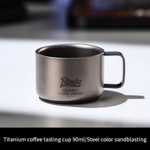 BINCOO 90ml Durable Coffee Mug Espresso Cup Food Titanium Coffe Cups Coffee Accessories Kitchen Tools 