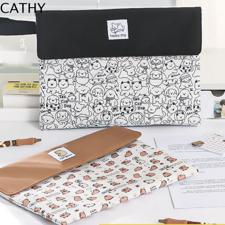 CATHY Large Capacity Capybara File Folder A4 Size Cartoon Dog Capybara ...