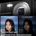 Ccd Sensor Camera Lightweight and Portable Digital Camera Student Vintage Style Large Lens. 