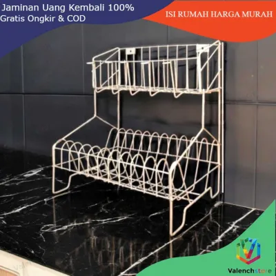 HIGH QUALITY RAK PIRING RPL 03 Hitam susun 3 / Rak Piring Susun 3/ RPL 03 / rak piring anti karat / rak piring rpl / rak piring murah/ rak piring