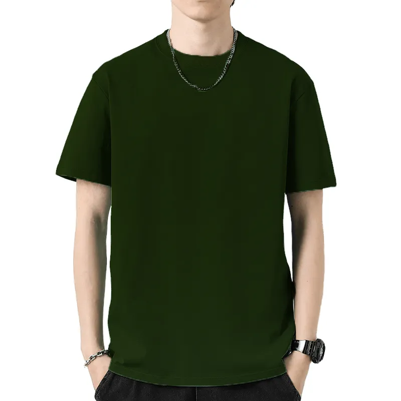 Army green plain online shirt