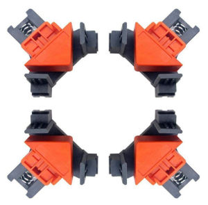 4Pcs Woodworking Picture Frame Corner Clamps 90 Degrees Right Angle Clamp Clip Quick Fixing Clamps