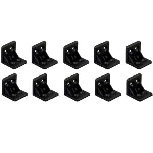 50Pcs Plastic Corner Brackets Heavy-Duty For Cabinet Joints 90-Degree Right-Angle Furniture Corner Connectors For Table Assemblies