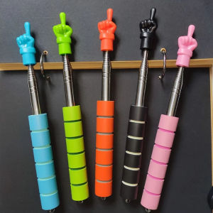 Extendable Finger Reading Sticks Telescopic Stainless Steel Teacher Pointer Hand Pointer Stretchable Touch Screen Pen