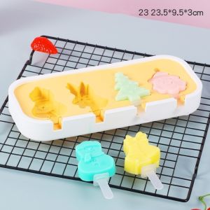 [HCM] Khay làm kem khuôn làm kem silicone khuôn kem que bộ đồ dụng cụ làm kem cho bé-Cozy520