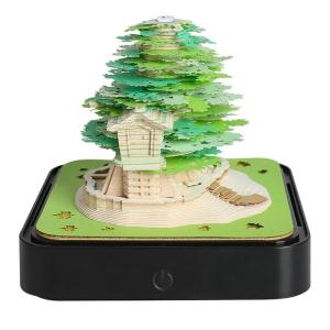 2025 3D Paper Sculpture CalendarTearable Desk Calendar Note Pad Tabletop Ornament Tearable Notepads Timepiece Calendar