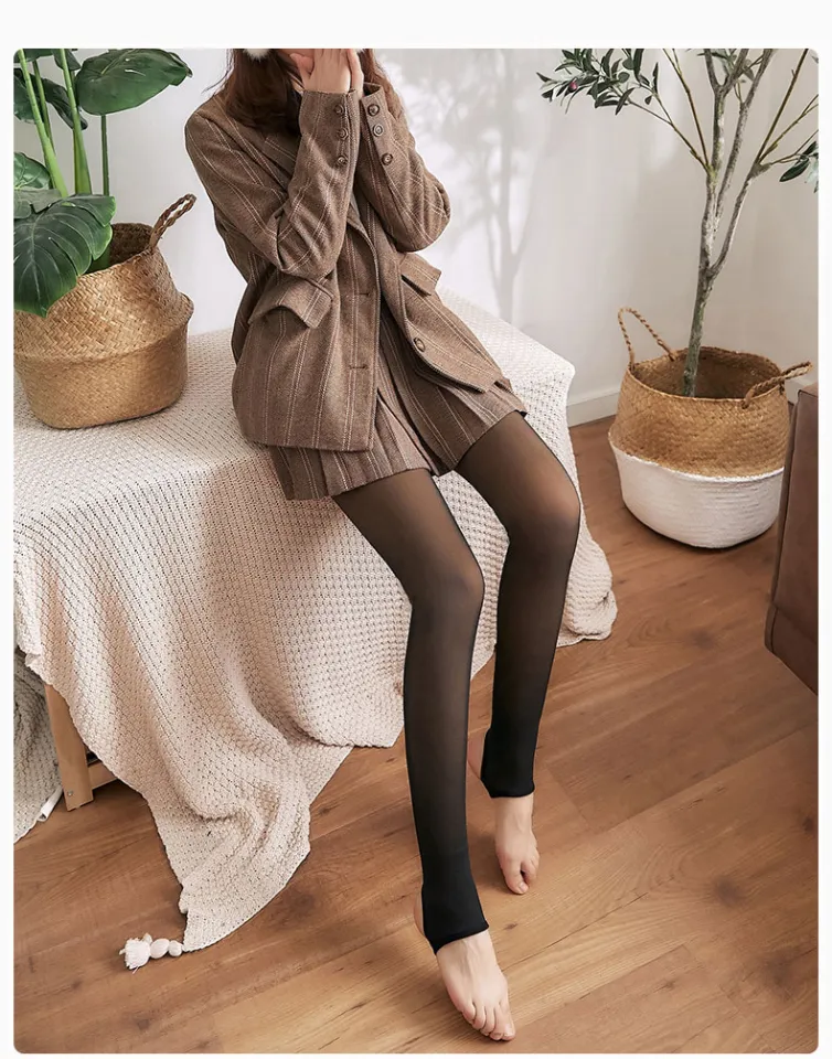 Women's Fleece Tights Ladies Warm Winter Tights Leggings Thick