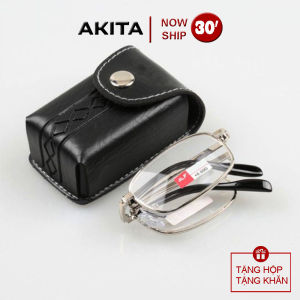 Kính lão thị gập gọn Tròng thủy tinh có độ AKITA