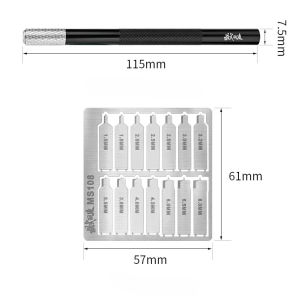 Revolve Circular-hole Digging Knife Flat Bottom Concentric Drill 14in1 for Gundam Gunpla DIY Model Detail Upgrade Hobby Tool Double Sided Blade Aluminium Alloy Drill Hole Tool