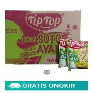 Indomie Tiptop Instan Mie Goreng Soto Mi Rebus Kuah Indomi 1 Dus isi 40 - Gratis Ongkir