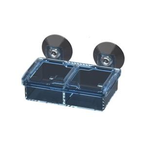 Reptiles Suction Cup FeedersColoretto Feeding BowlClear Anti Escape Worms Live Fodders Container for Lizards Dagron