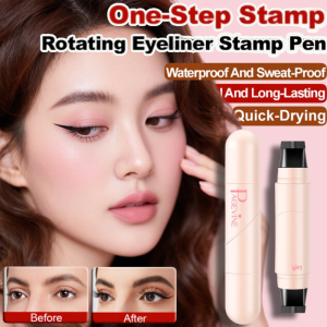 Dual Head Natural Long Lasting Eyeliner Double Ended Quick Dry Waterproof Wing Liner Tool