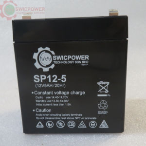 Sealed Lead-Acid Battery Maintenance-Free 12V5AH Battery for UPS Alarm Emergency Systems Rechargeable Battery