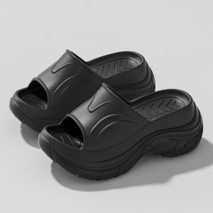 [Free Shipping] High Heel Slippers For Women Summer Outdoor Wear New Thick Sole EVA Slippers Soft Sole Home Slippers Cool Slippers
