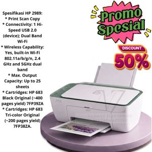 HP DeskJet 4275 2989 All in One - Printer Multifungsi Wireless USB Wifi Berkualitas Tinggi dengan Print Scan Copy