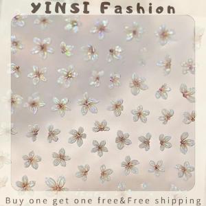 YINSI 1PCS Nail Sticker 5-Petal Flower Small Fresh Mini Small Flower Color Nail Decal DIY Nail Art Jewelry Manicure Tools