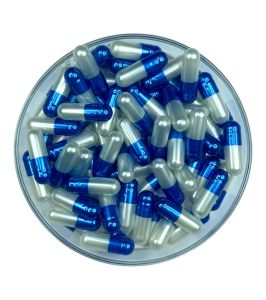 1000pcs Size 0 Pearl Blue/ Pearl White 2 OSPA High Quality Empty Gelatin Capsule
