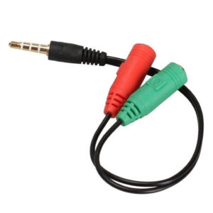 Cáp chia Audio 3.5mm ra một cổng Mic và một cổng ra