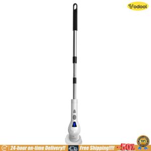 [VOS] Electric Spin Scrubber with 8 Replaceable Brush Household Cleaning Brush 2 Speed Cordless Shower Scrubber for Bathroom Bathtub Kitchen Tile Floors