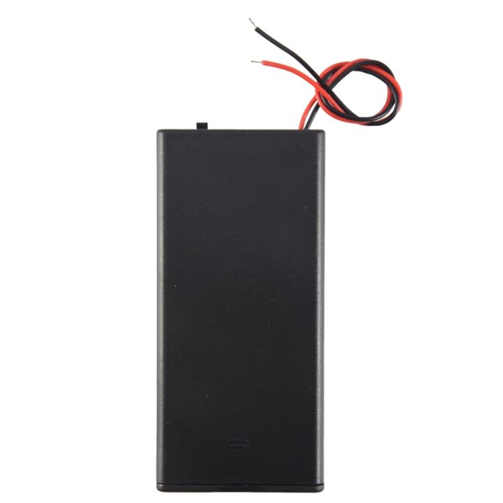 Produktbild von 2x 18650 Batteriehalter In Serie – Mit ON/OFF-Schalter, Kabeln & Klappdeckel, 7,4 V