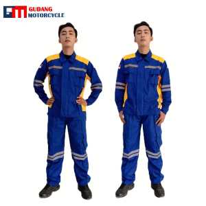 Satu Setel Baju Safety Benhur Kombinasi Kuning Keren