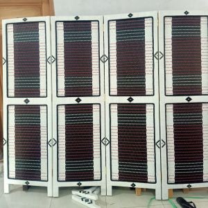 Sketsel Anyaman Plastik Rotan Pembatas Ruang Tamu Kantor Musholah Penyekat Partisi Ruangan Banyak Motif