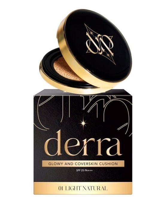 เดอร์ร่า คุชชั่น Derra Cushion คุมมัน กันน้ำ ไม่ติดแมส มีทั้งหมด 4 เฉดสี