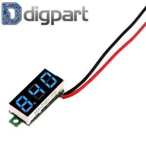 Digital Voltmeter Mini LED Display Biru 0.28 inch DC2.5-30V