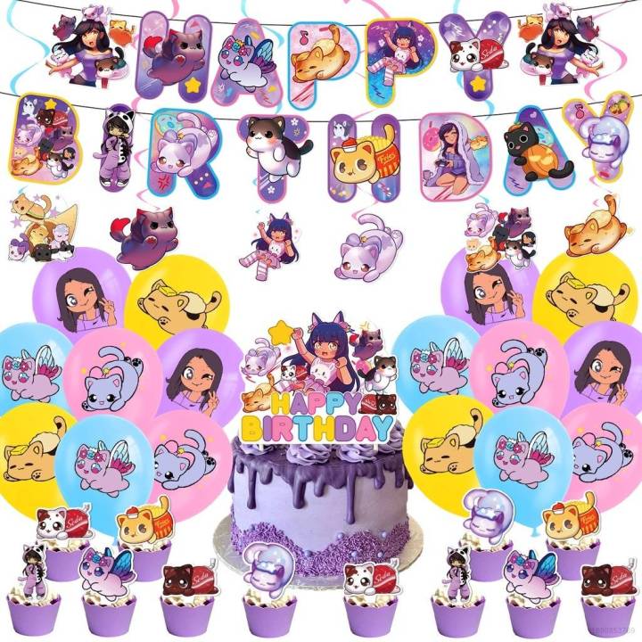 Kira 40PCS set Aphmau Plushies Theme kids birthday party