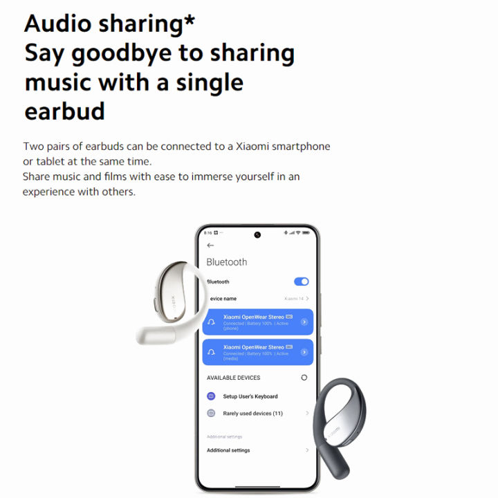 Xiaomi OpenWear Stereo เป็นหูฟังแบบ Open-Ear หูฟังโอเพนเอียร์ Xiaomi ...