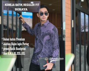 BAJU BATIK PRIA KEMEJA LENGAN PANJANG
