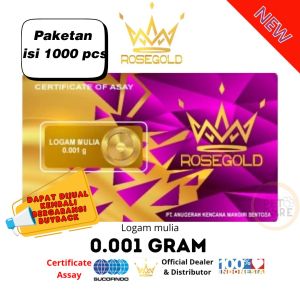 Paket Isi 1000 Rose Gold 0.001 Gram MiniGold