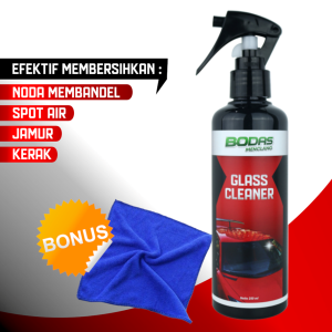 Pembersih Jamur Kaca Mobil BODAS GLASS CLEANER Menghilangkan Spot Air dan Noda Membandel