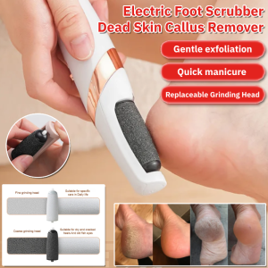 Electric Foot Scrubber Hard Dead Skin Callus Remover Foot Grinder Portable Waterproof Pedicure File Foot Care