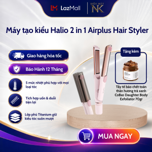 Máy Uốn Duỗi Tạo Kiểu Halio 2 In 1 Airplus Hair Styler - Bảo Hành 24 Tháng