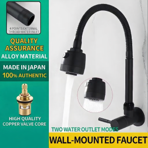 Flexible Kitchen Sink Faucet 360 Rotation Spray Head 2 Mode Water Saver Tap Extender Universal